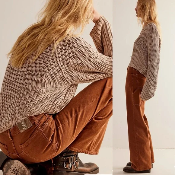 WE THE FREE Tinsley Baggy High Rise Jeans NEW - Picture 2 of 7